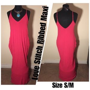 Love Stitch Ribbed Maxi